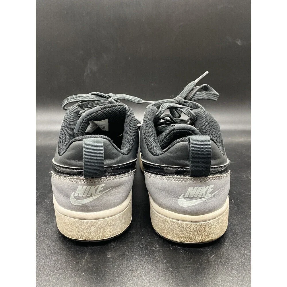 Nike Unisex Kids Court Brough 2 Low Gray Black Size 7Y Shoes EUC Casual Street